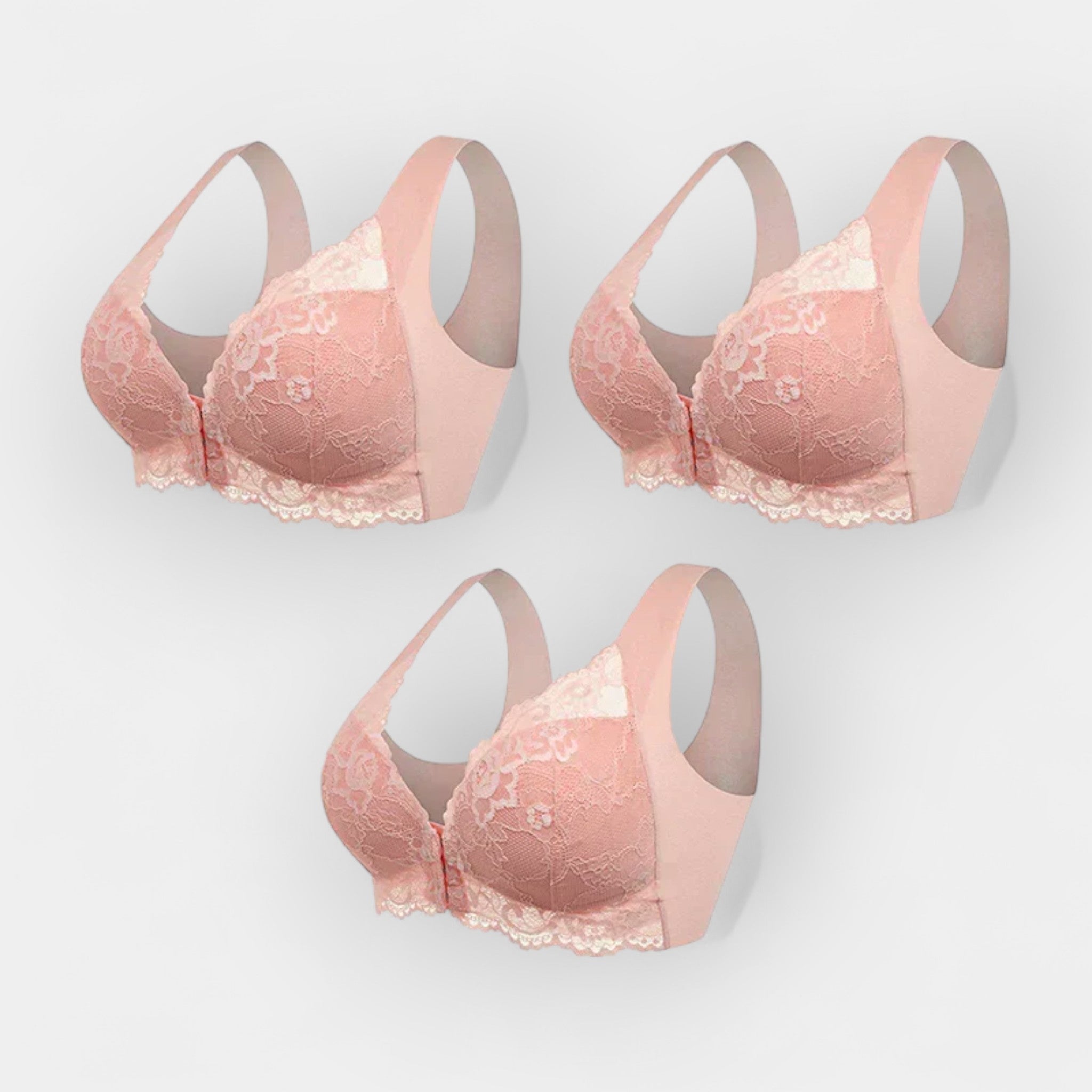 Soutien-gorge sans fil avec fermeture à l'avant (Pack de 3)
