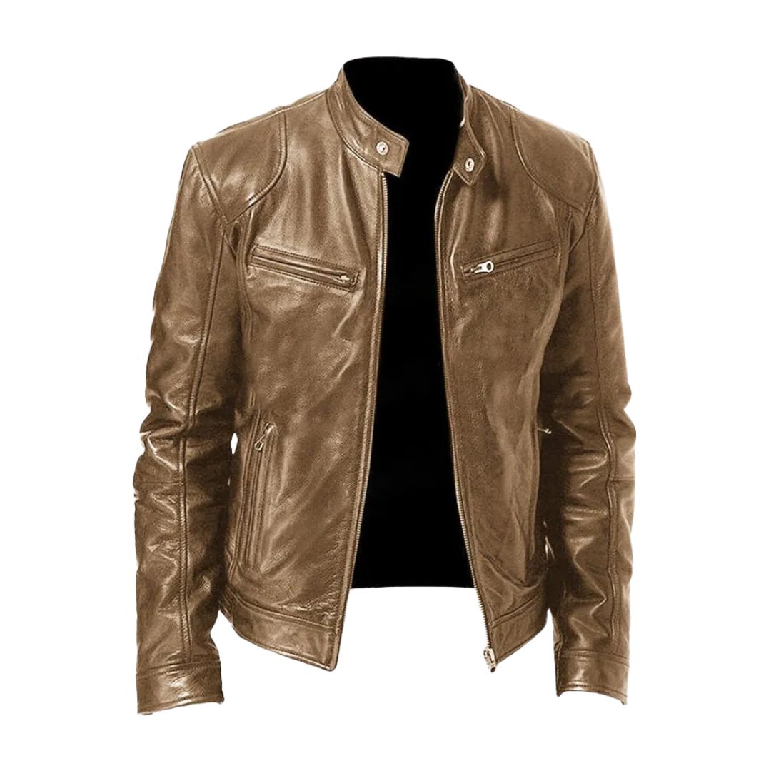 Veste en cuir décontractée : 1 achetée, 1 offerte