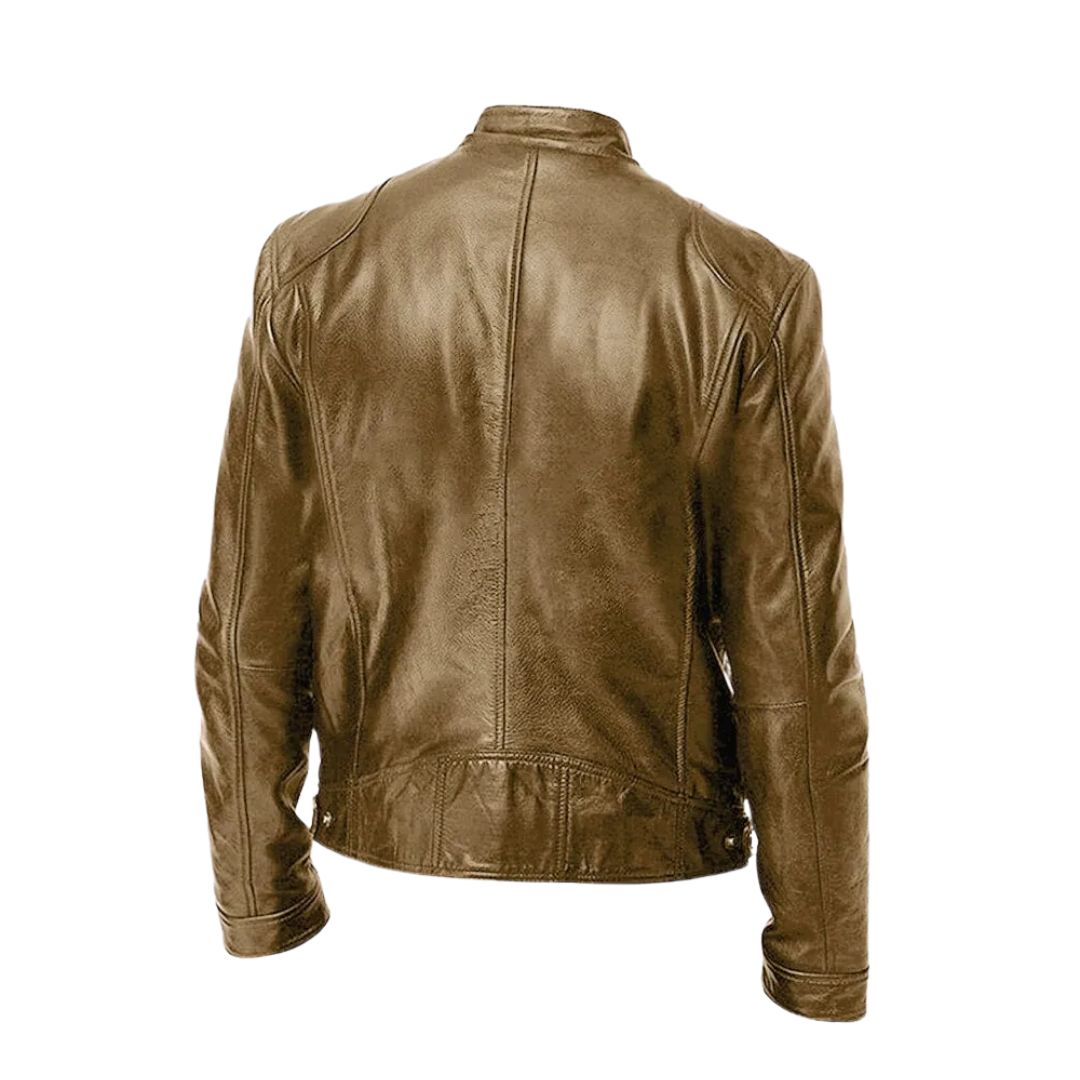 Veste en cuir décontractée : 1 achetée, 1 offerte