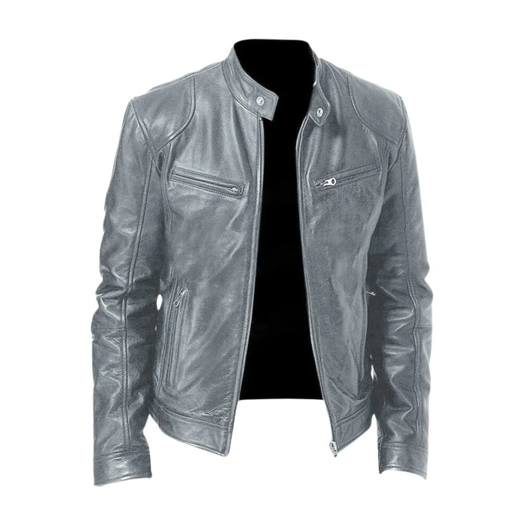 Veste en cuir décontractée : 1 achetée, 1 offerte