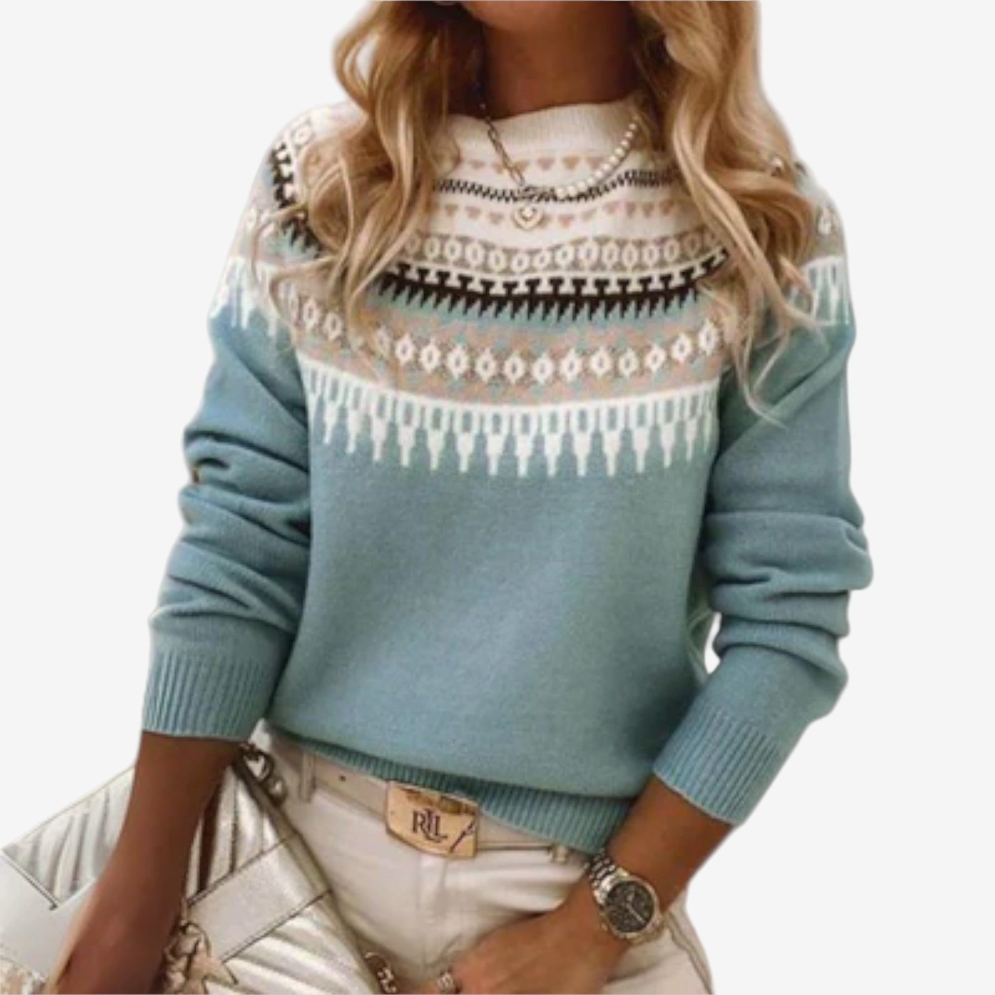 Lina™ Pull Élégant en Tricot