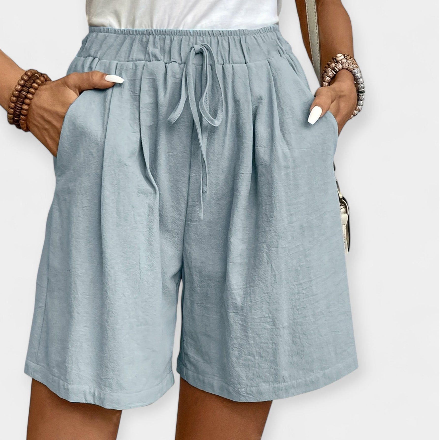 Pantalon Léger avec Brillance Subtile