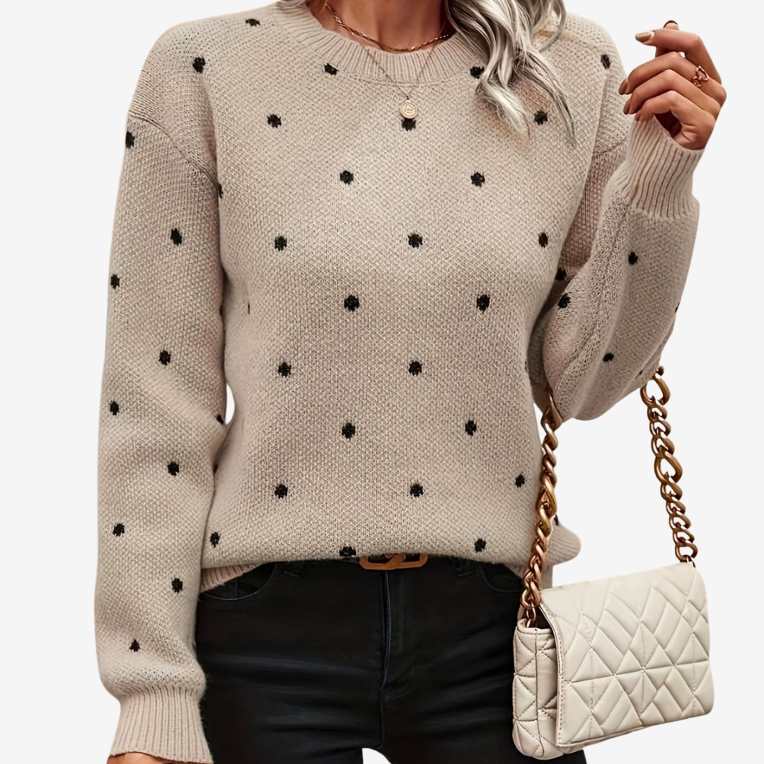 Aveline™ Pull Élégant à Pois