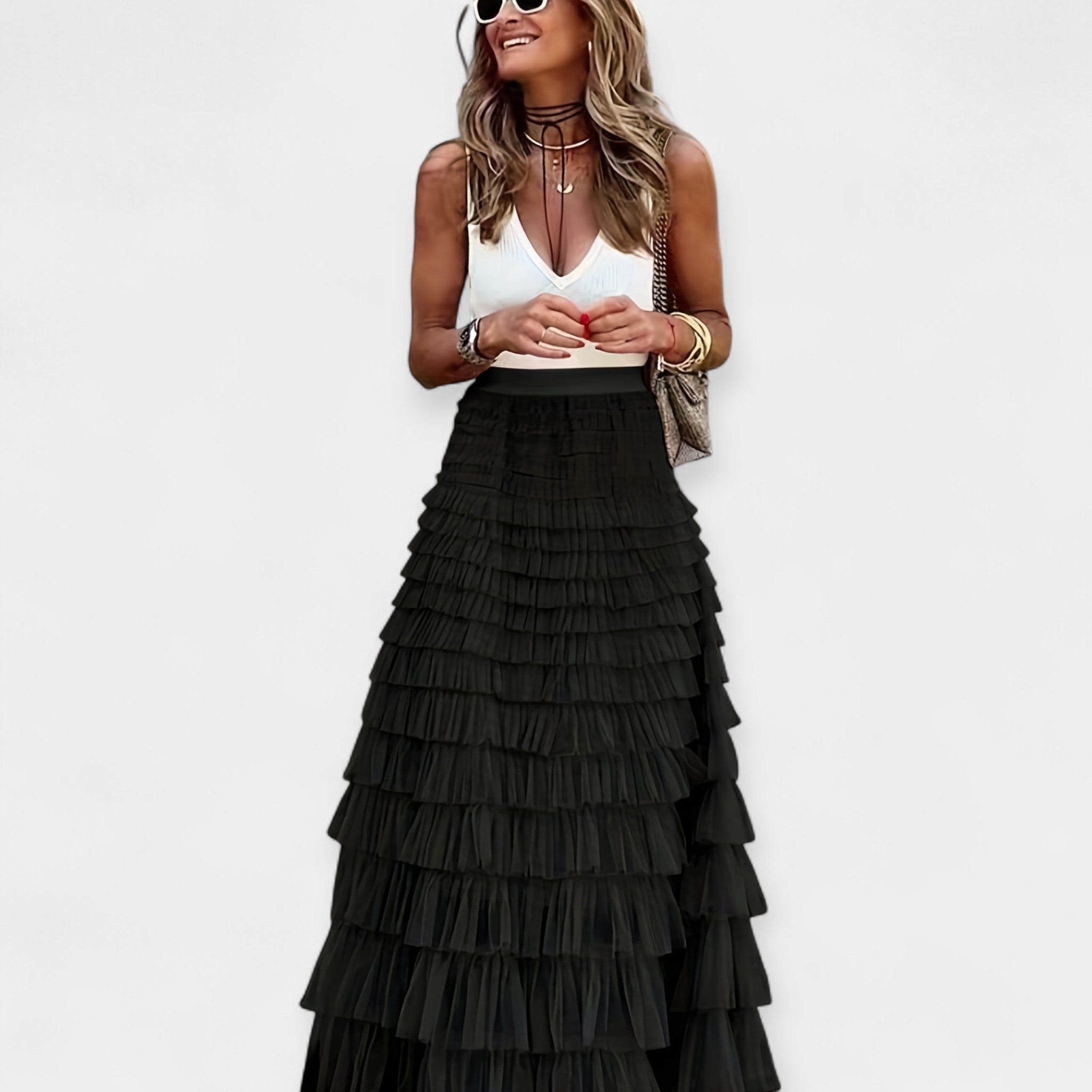 Jupe Boho avec Dentelle