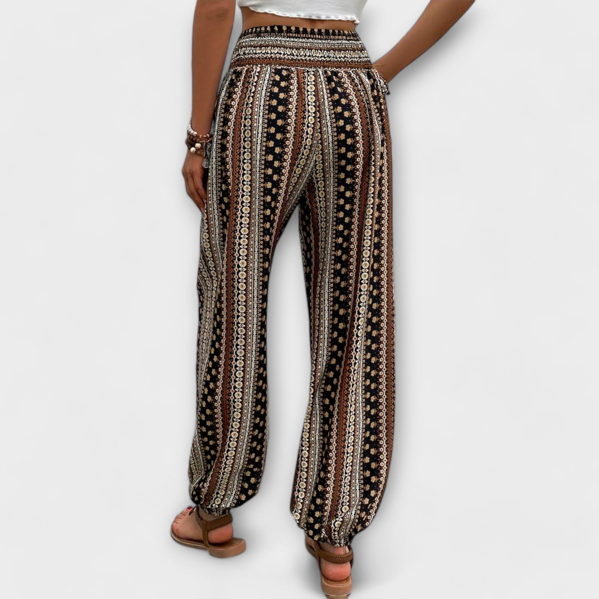 Pantalon avec Imprimé Ethnique