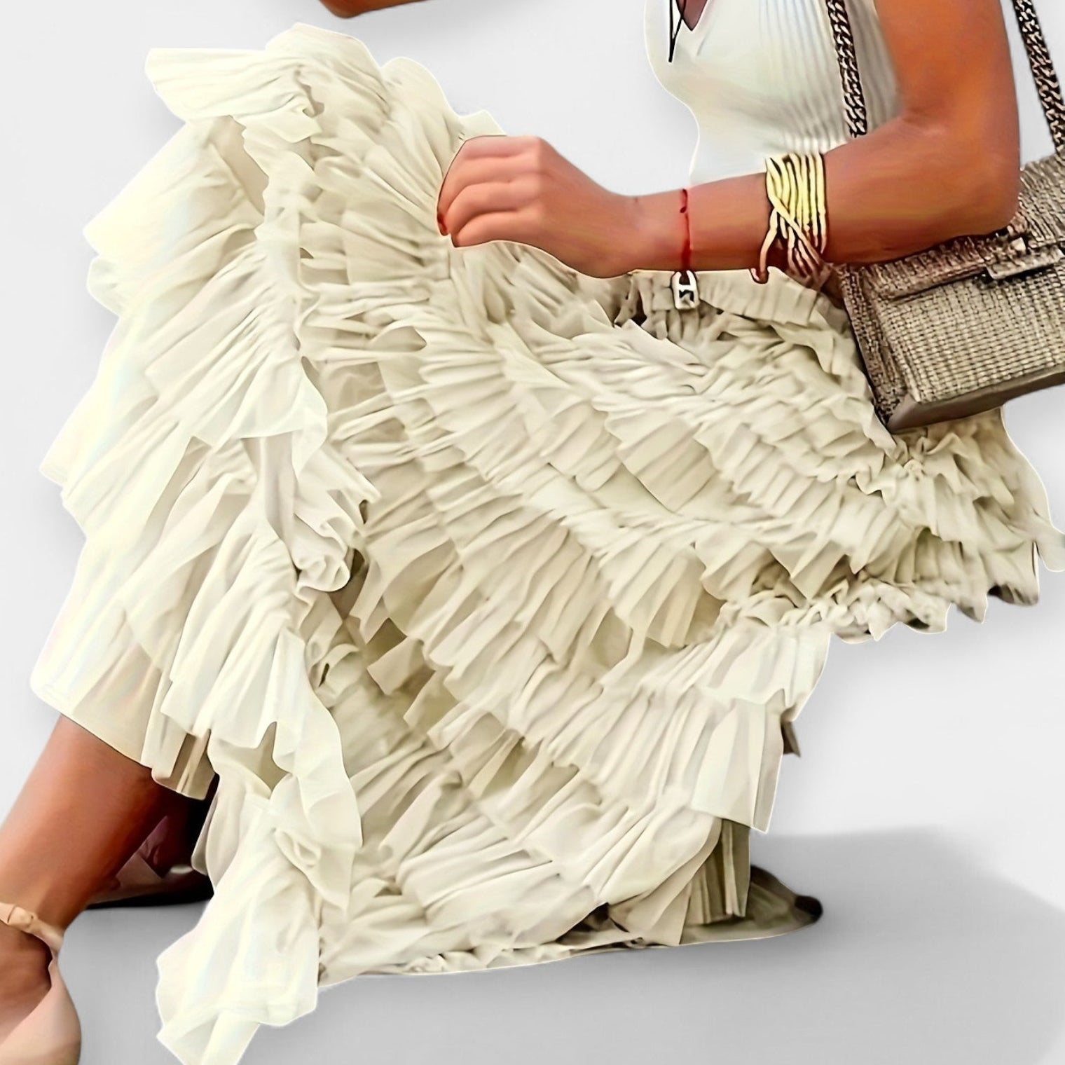Jupe Boho avec Dentelle