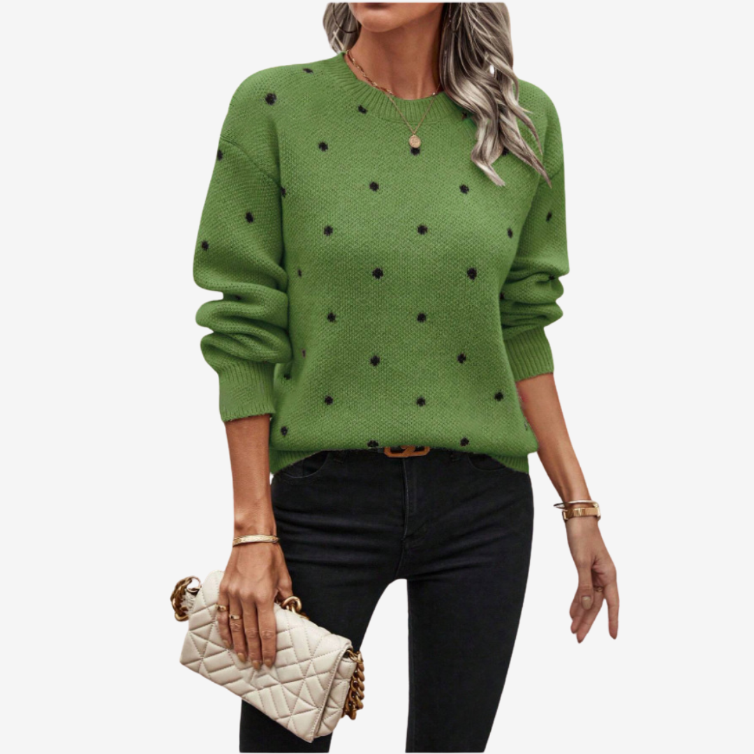 Aveline™ Pull Élégant à Pois