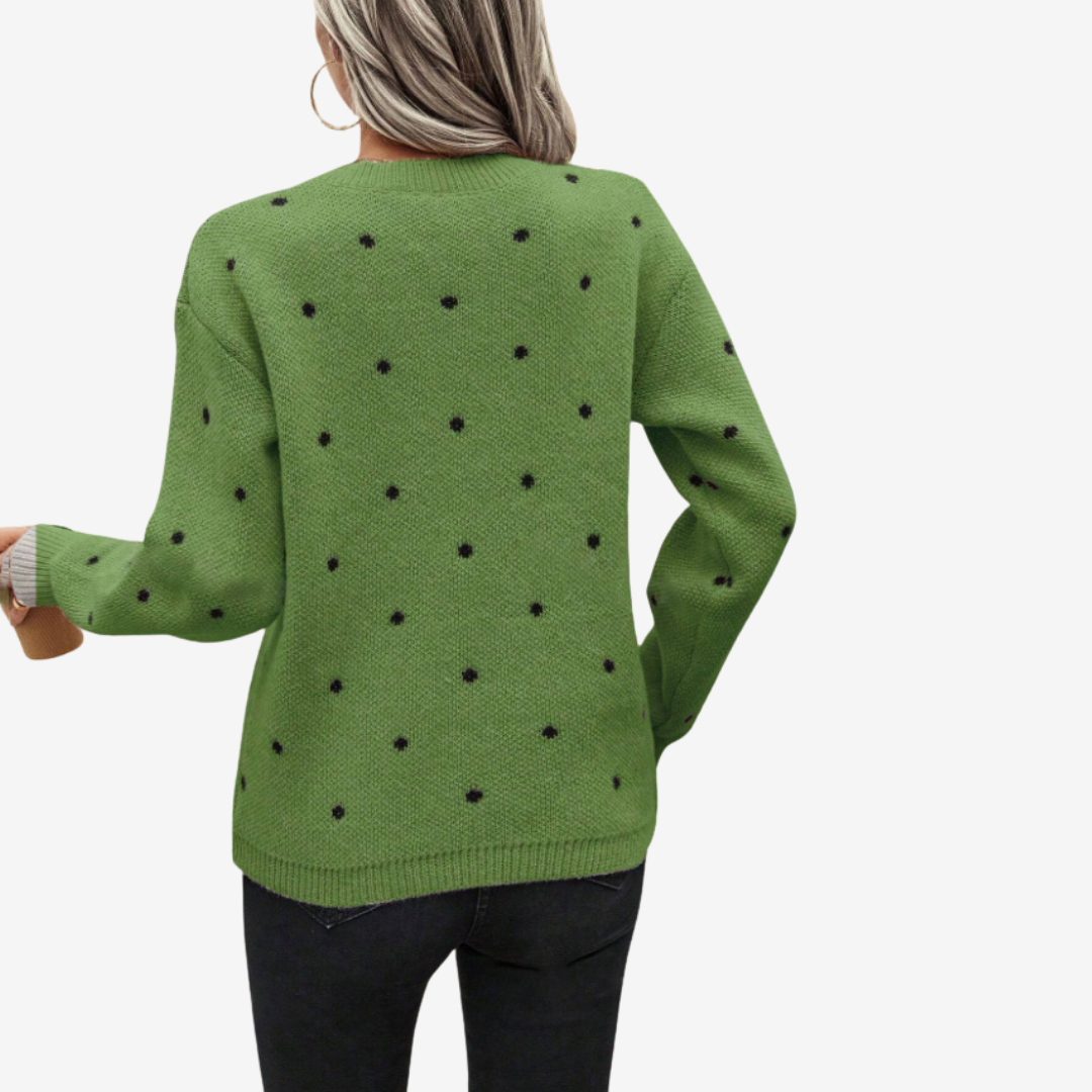 Aveline™ Pull Élégant à Pois