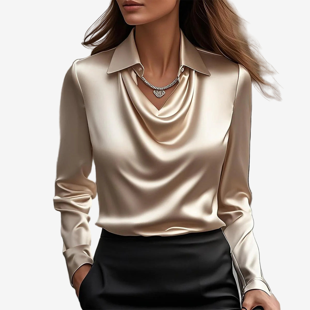 Blouse Elira™ à Col Montant