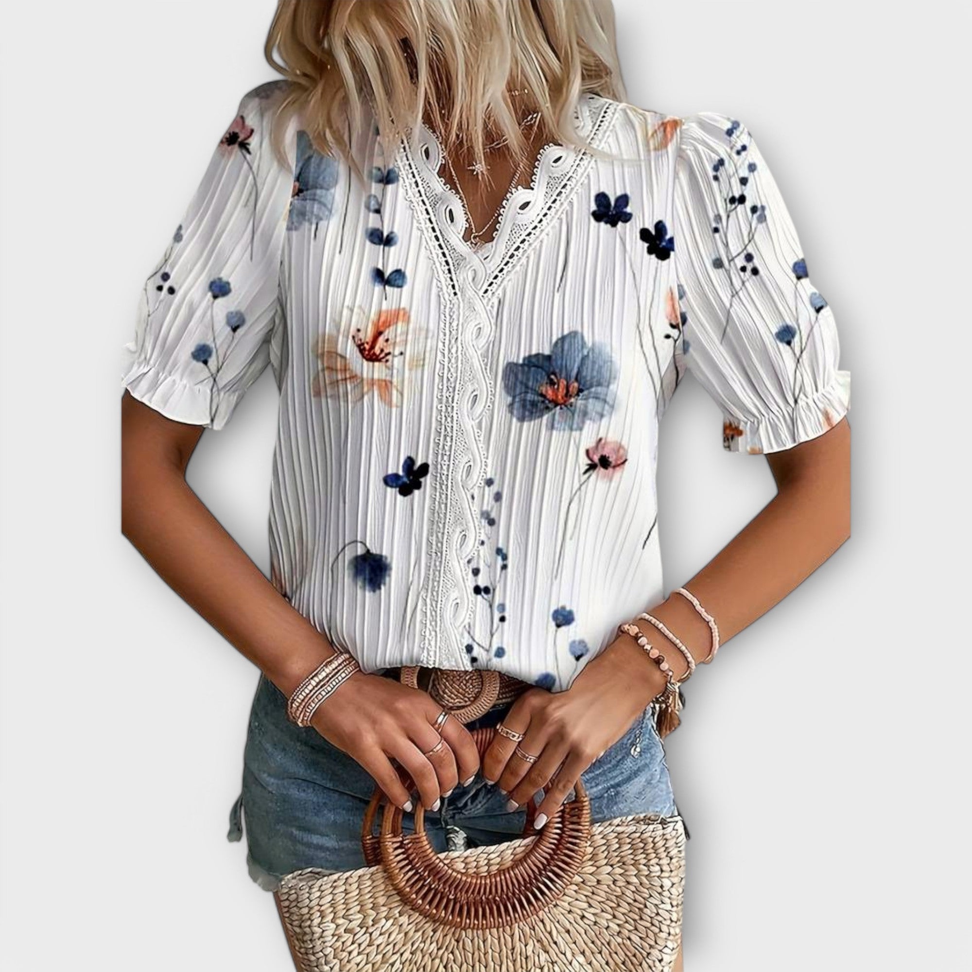 Emily - Elegante Blusa de V-hals