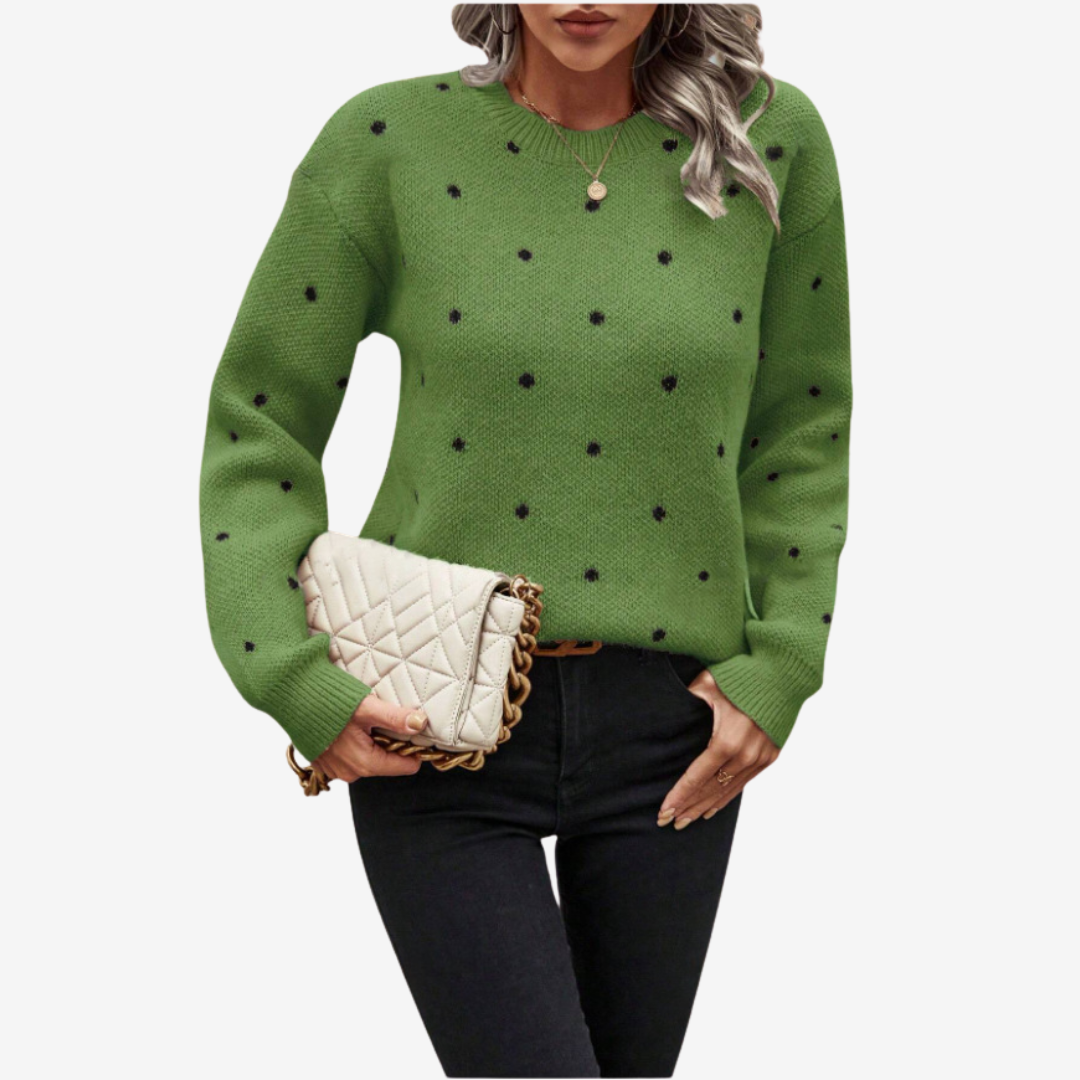 Aveline™ Pull Élégant à Pois