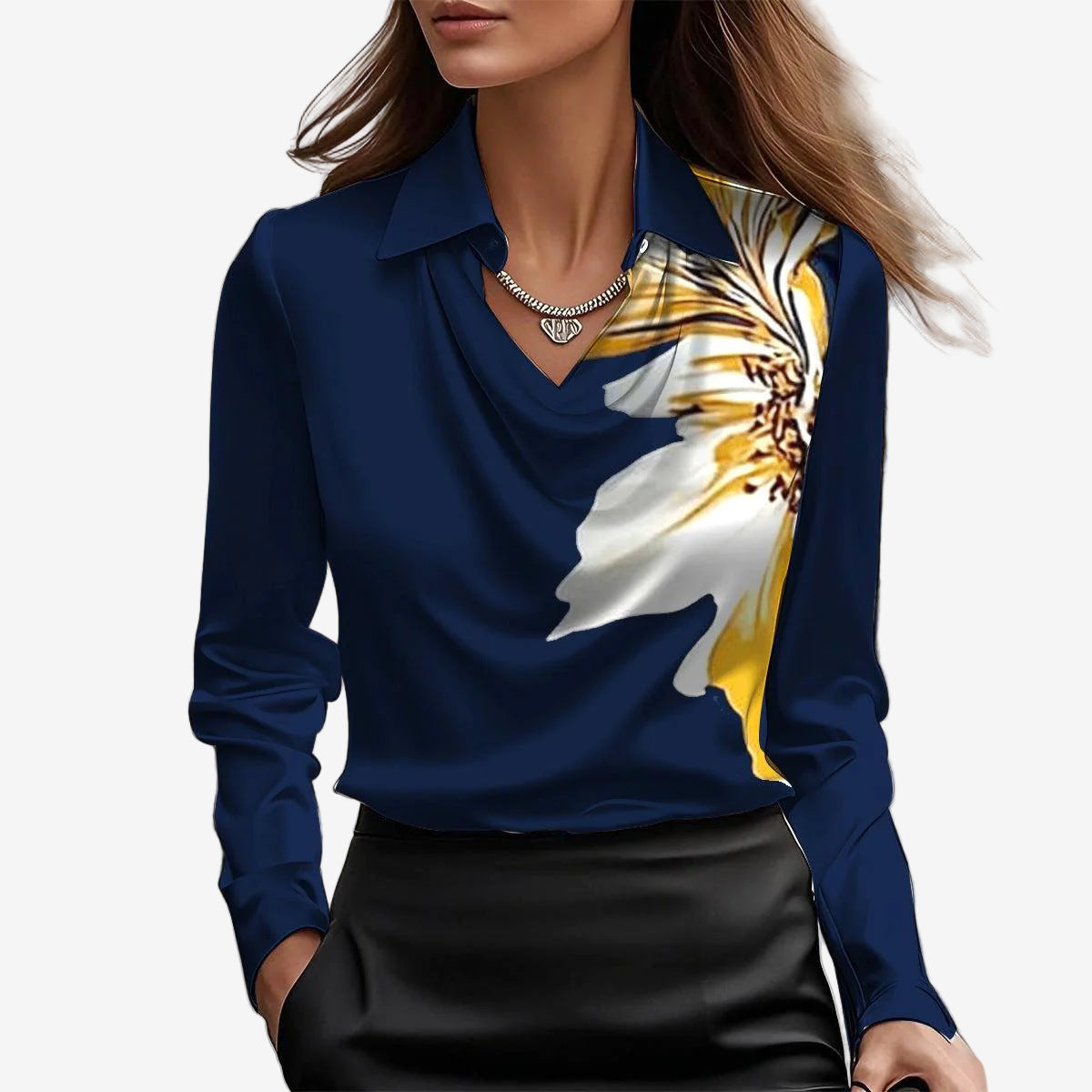 Blouse Elira™ à Col Montant