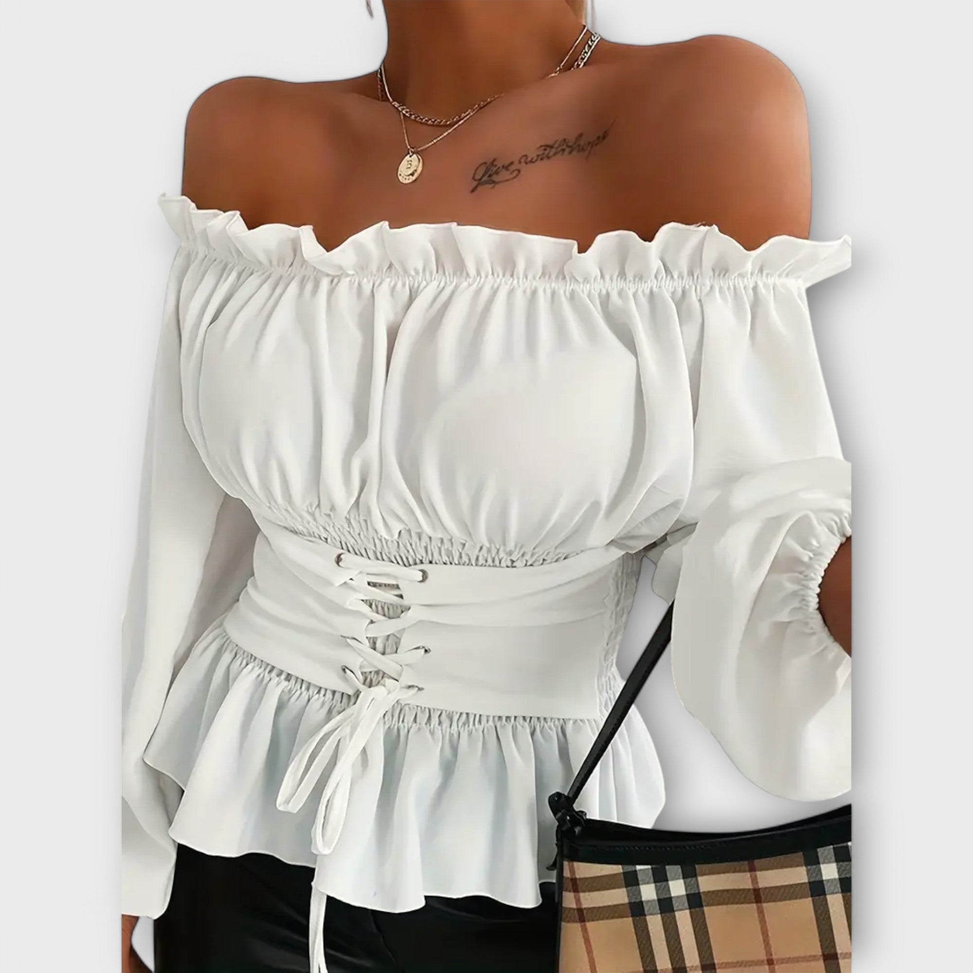 Amelia - Blusa con Pliegues