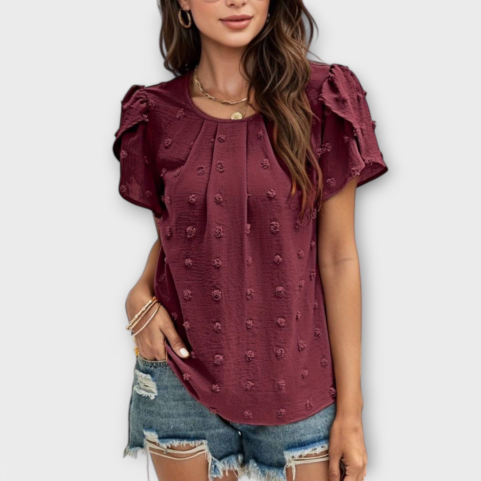 Charlotte - blusa de puntos