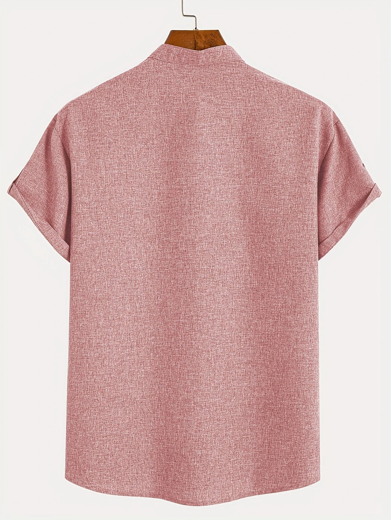 Chemise élégante à manches courtes et col montant