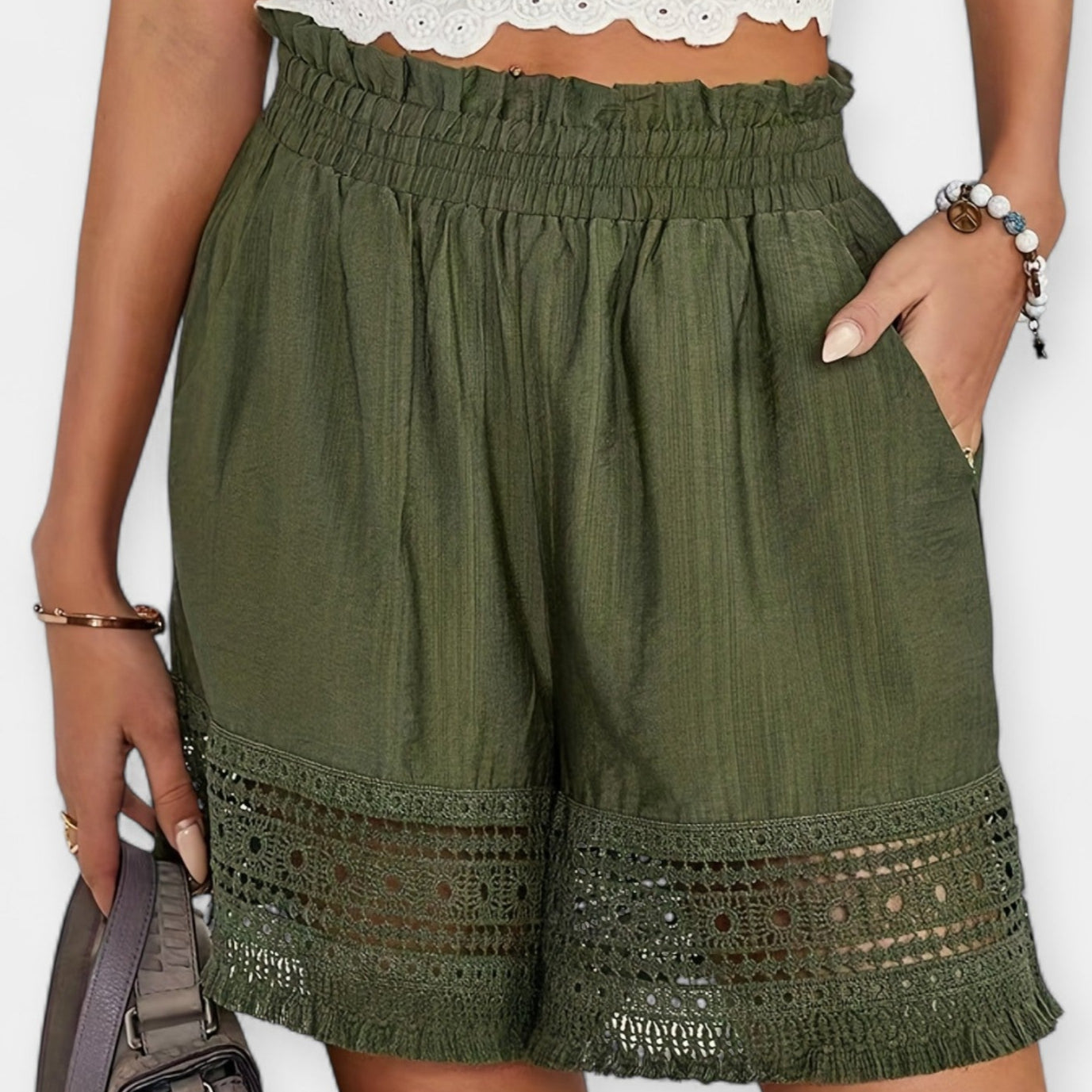 Shorts en Dentelle d'Été