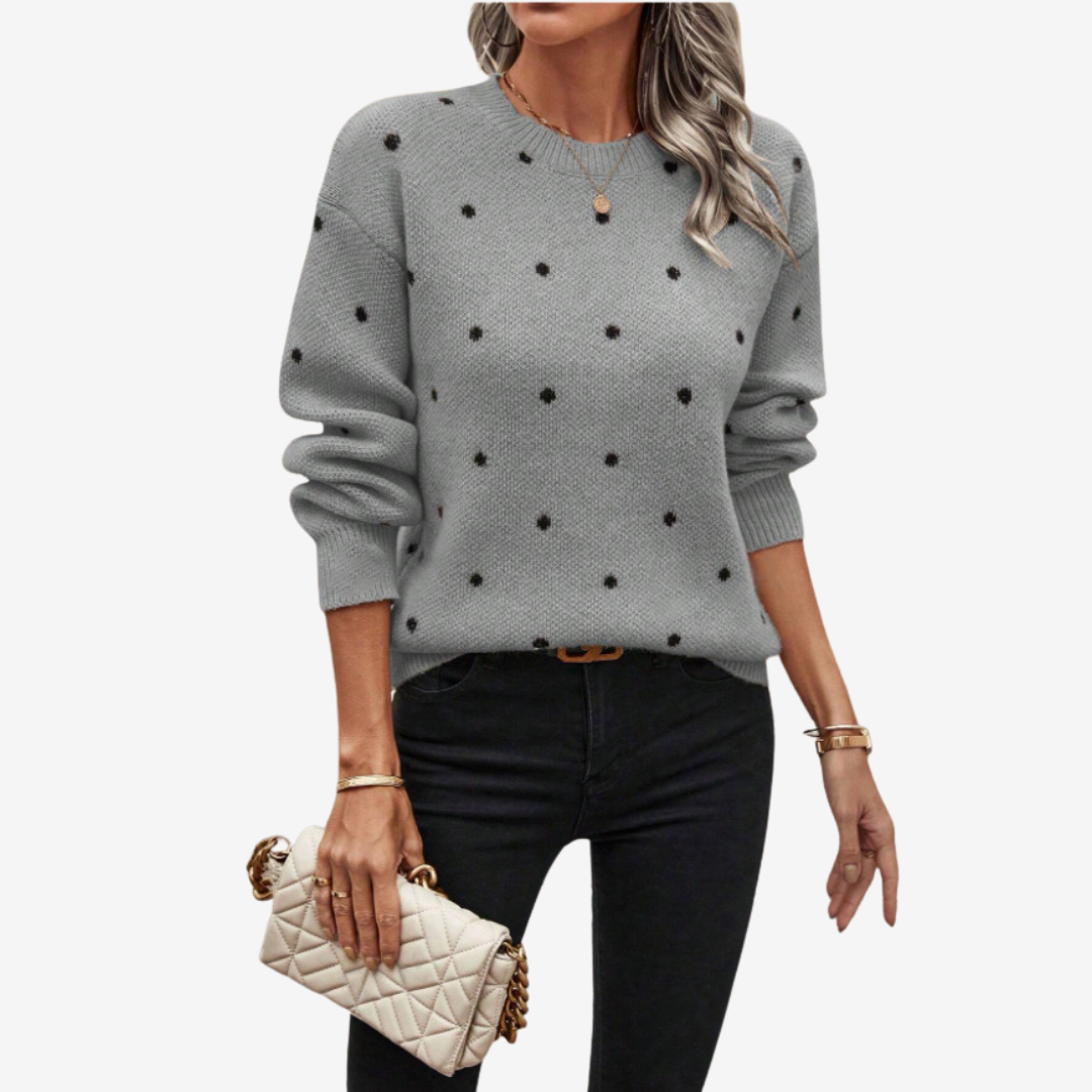 Aveline™ Pull Élégant à Pois