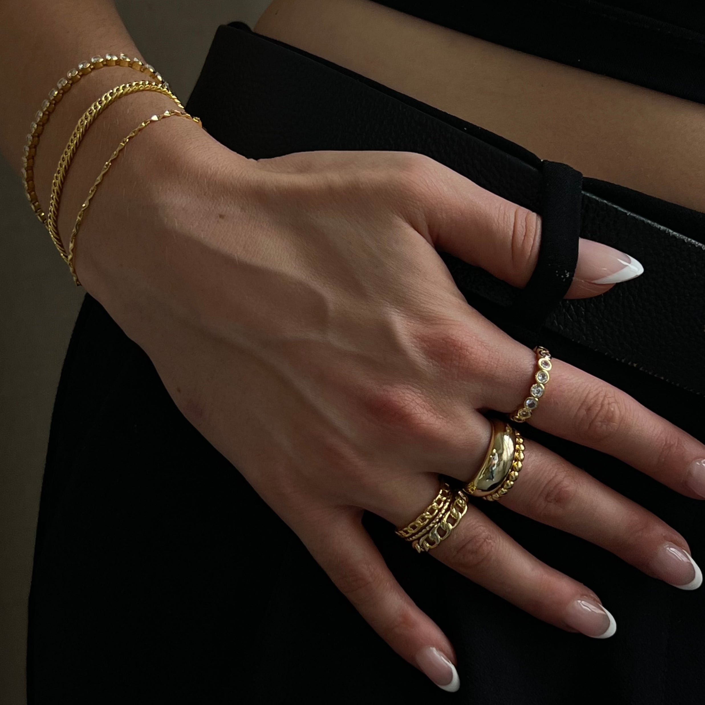 Bague en Chaîne Moderne