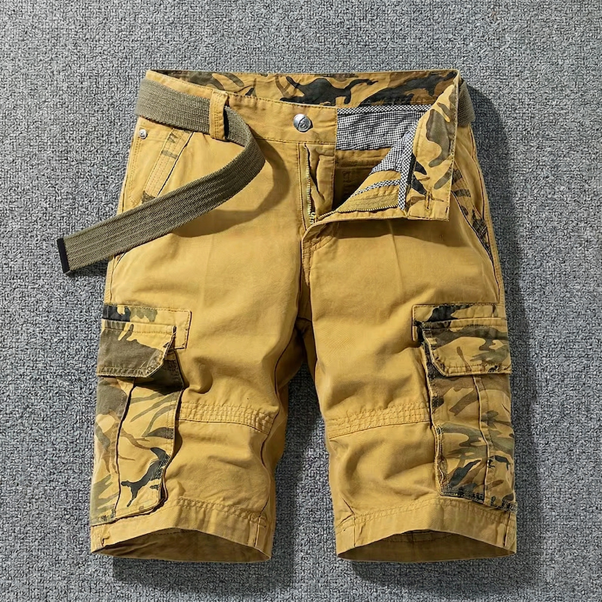 Hedan - Shorts Cargo Avec Ceinture