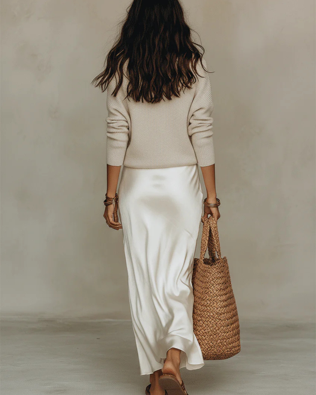 Robe midi élégante avec pull