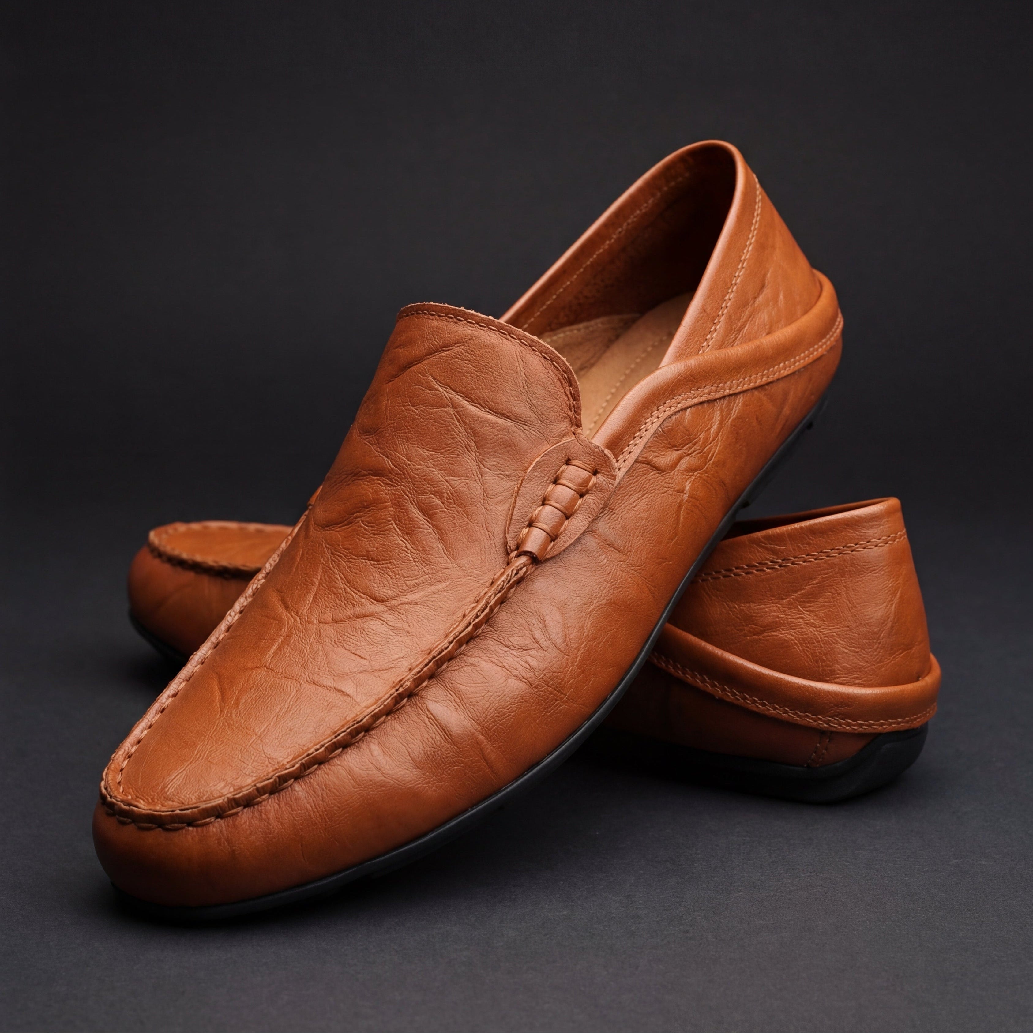 MOCASSINS EN CUIR