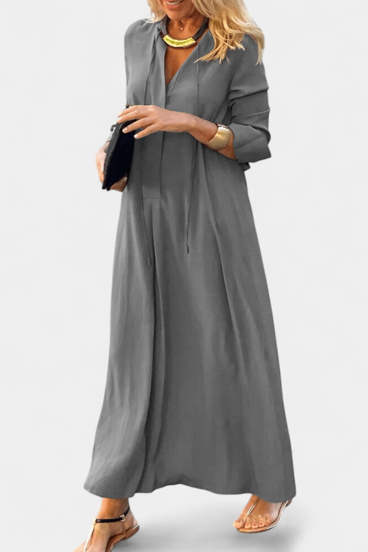 Helene | Robe avec décolleté en V