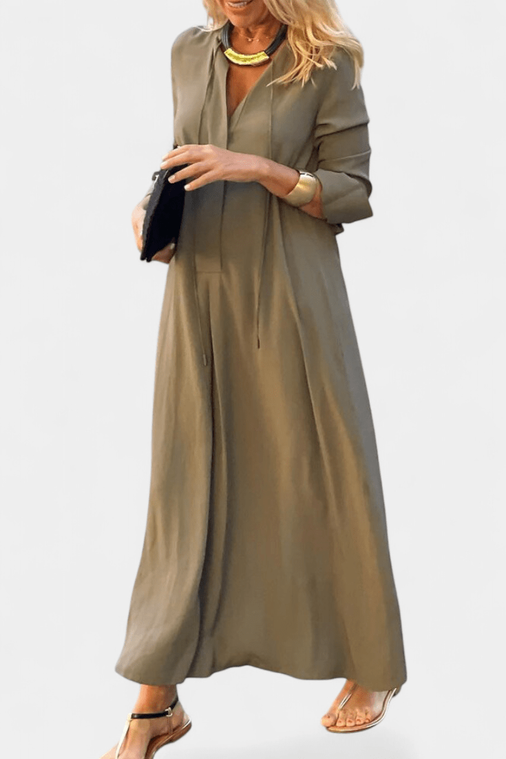 Helene | Robe avec décolleté en V