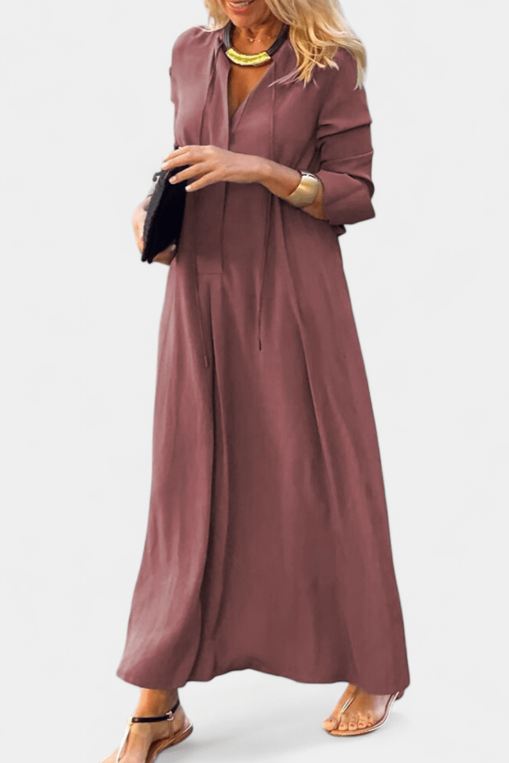 Helene | Robe avec décolleté en V