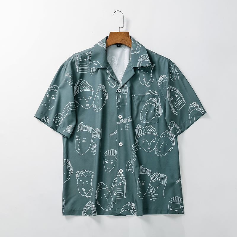 CHEMISE ÉTÉ CUBAINE POUR LES HOMMES