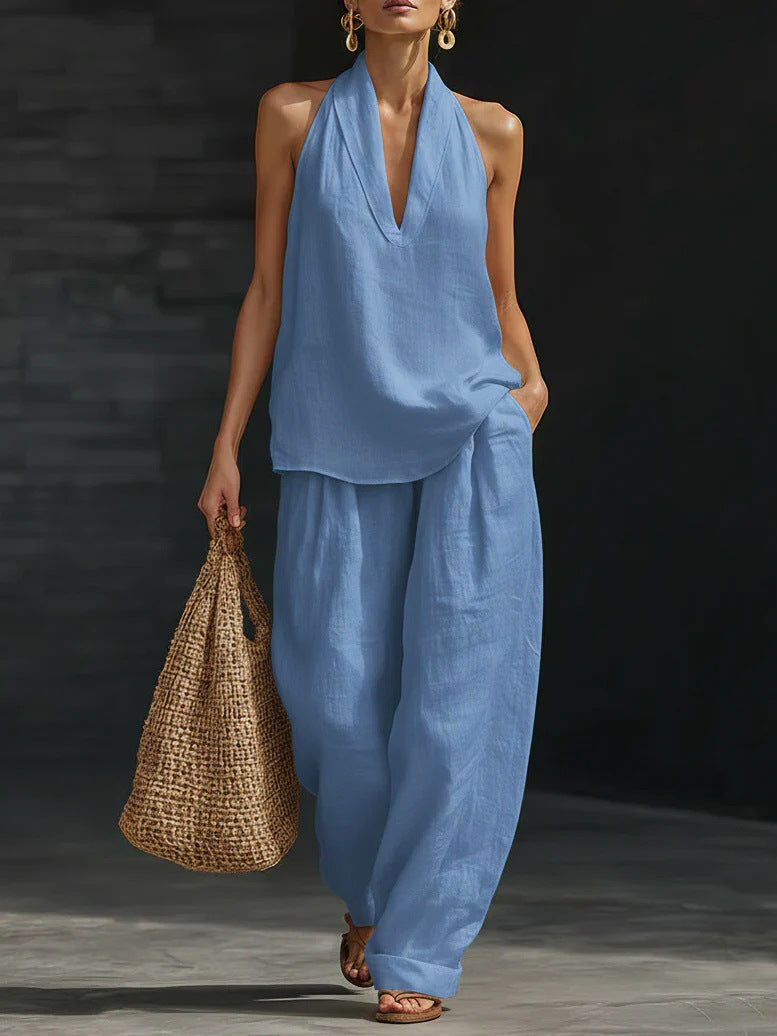 Zoë™ Ensemble sans manches avec pantalons larges