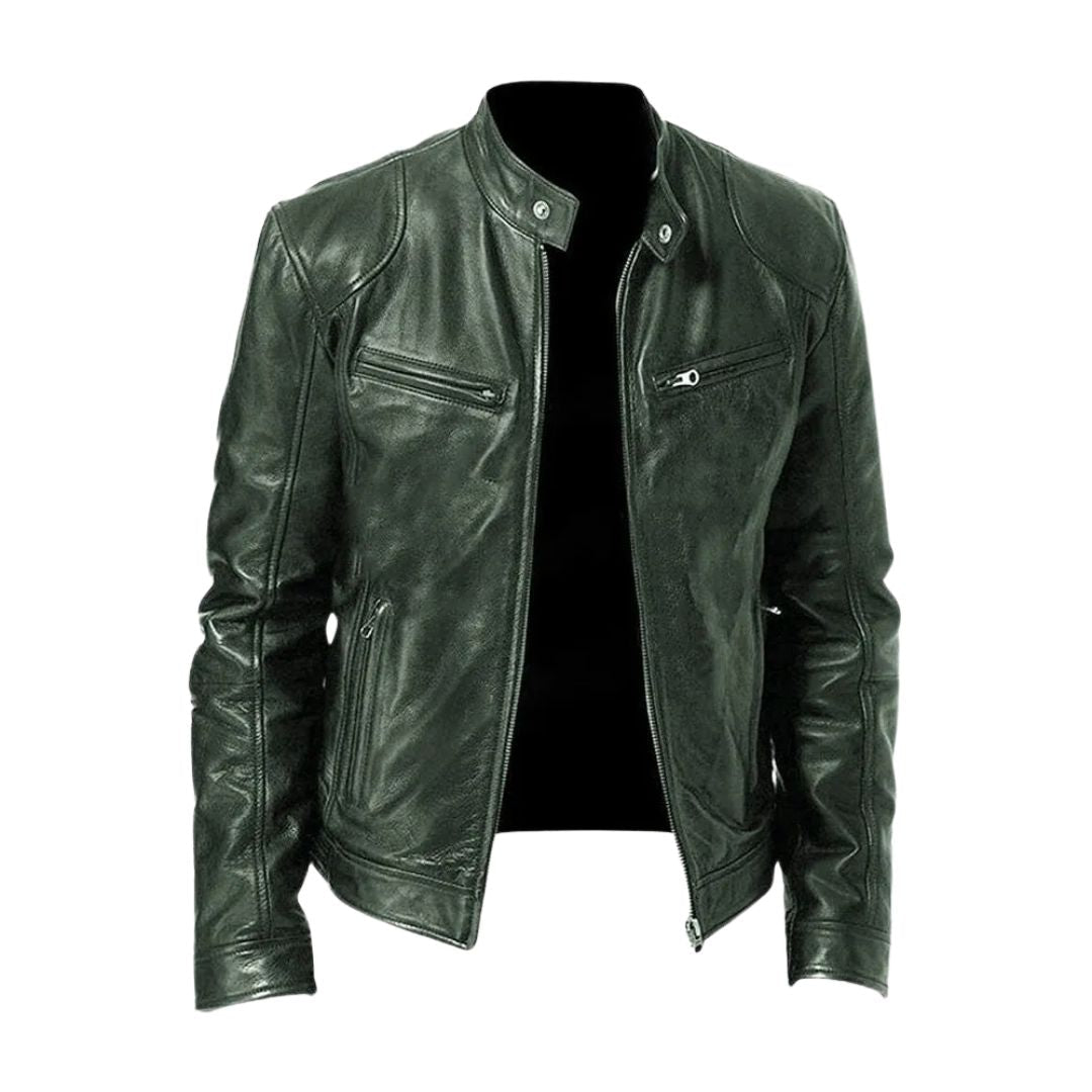 Veste en cuir décontractée : 1 achetée, 1 offerte
