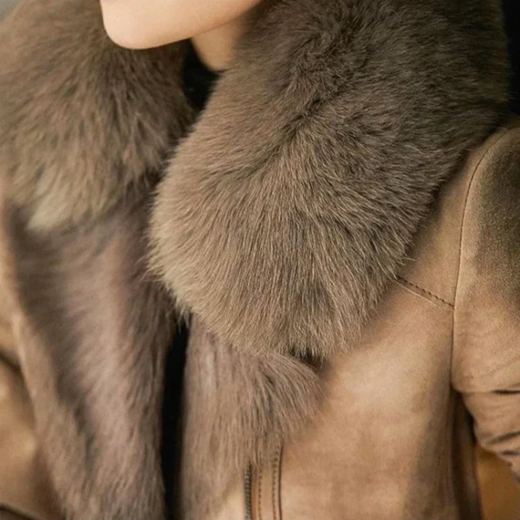 Veste en peau d'agneau