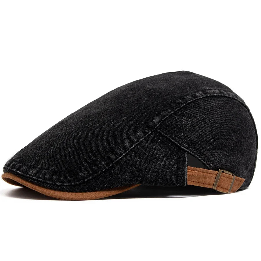 Bloom™ | Casquette plate en denim premium – Style intemporel et confort quotidien
