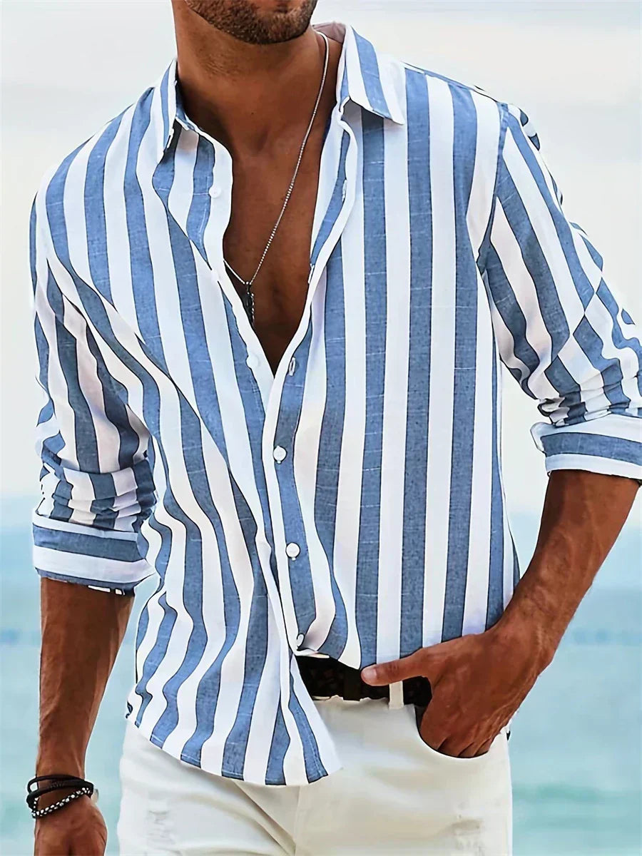 Chemise Rayée Été Légère