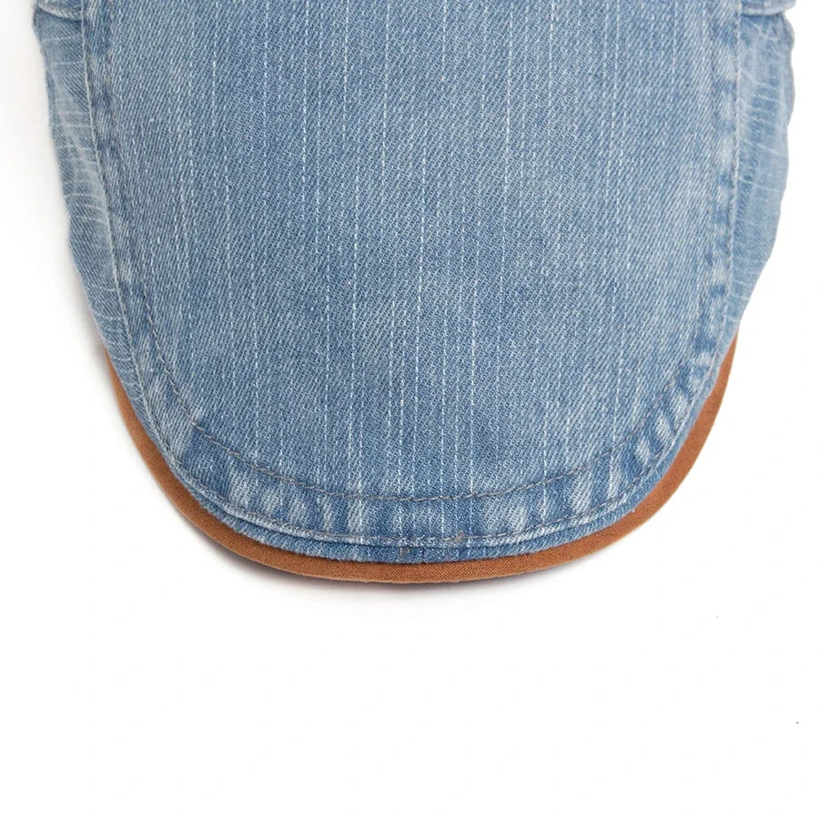 Bloom™ | Casquette plate en denim premium – Style intemporel et confort quotidien