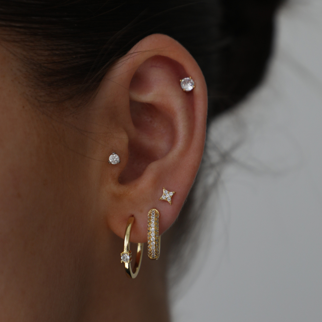 Boucles d'oreilles Élégantes avec Brillance Subtile