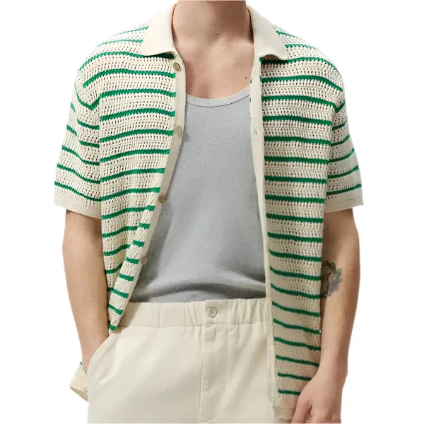 Marbella - Chemise en tricot Knop-Up