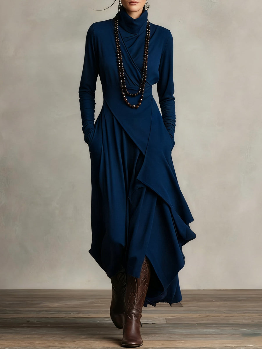 Robe longue asymétrique