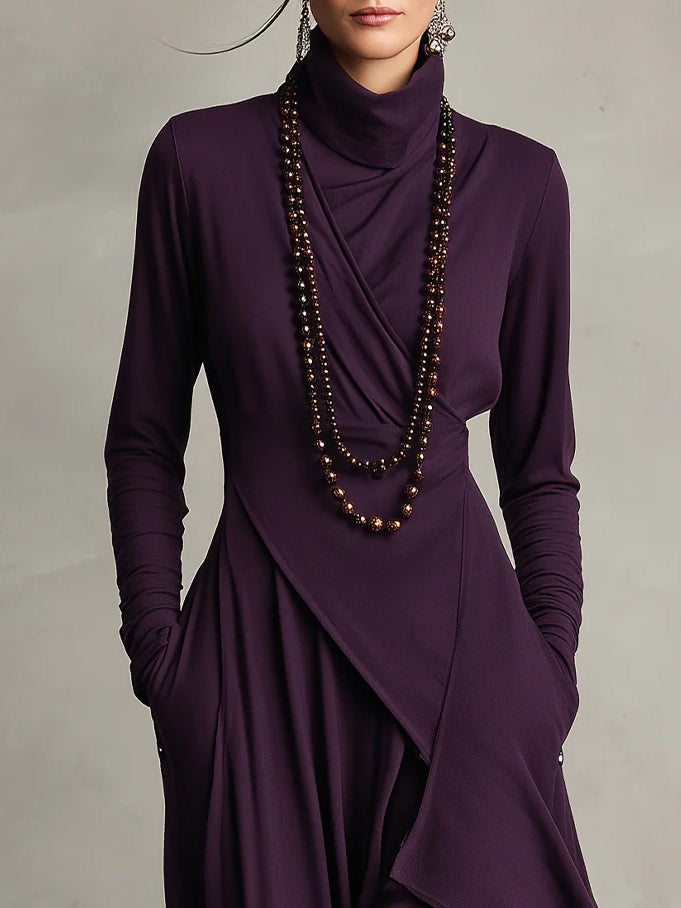 Robe longue asymétrique