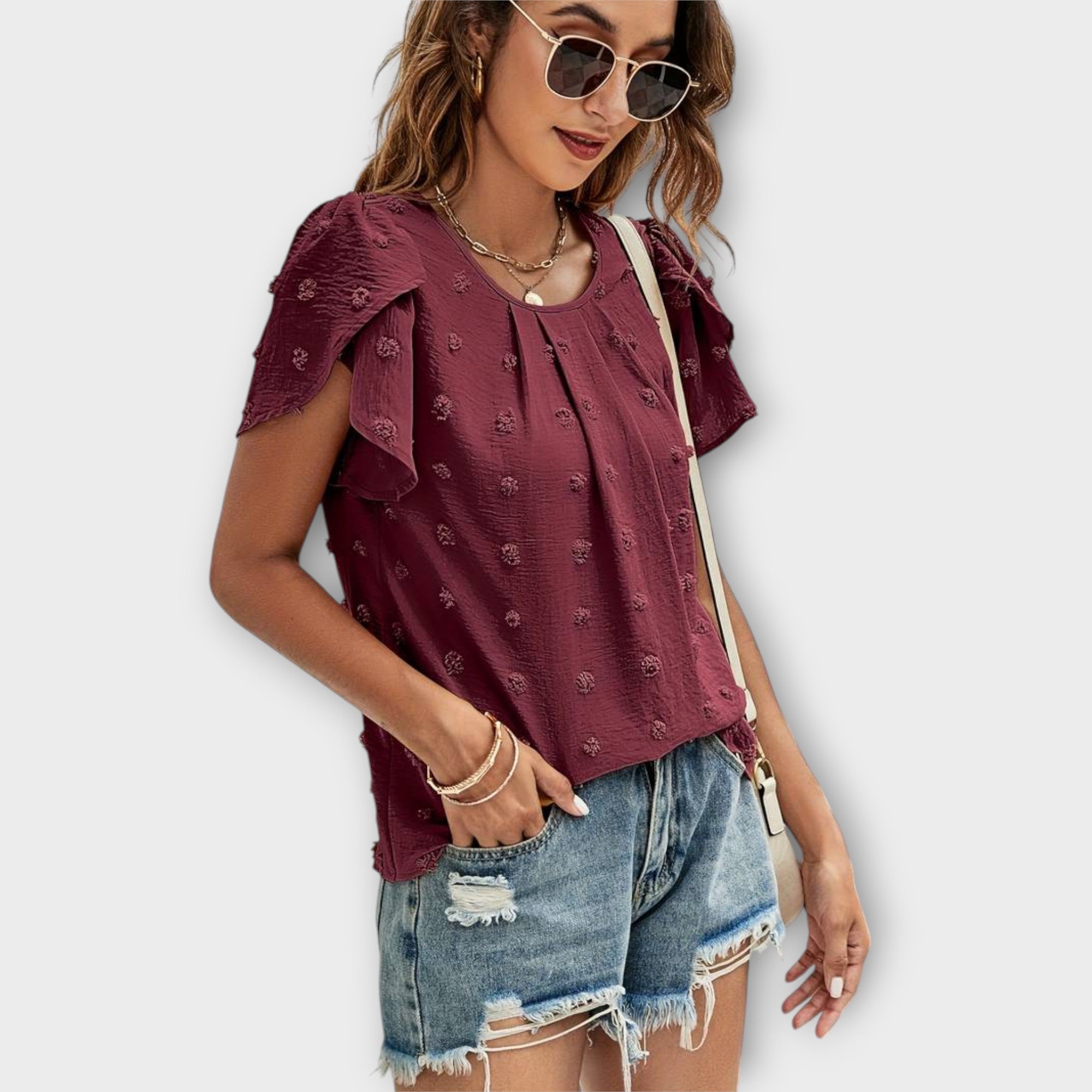Charlotte - blusa de puntos