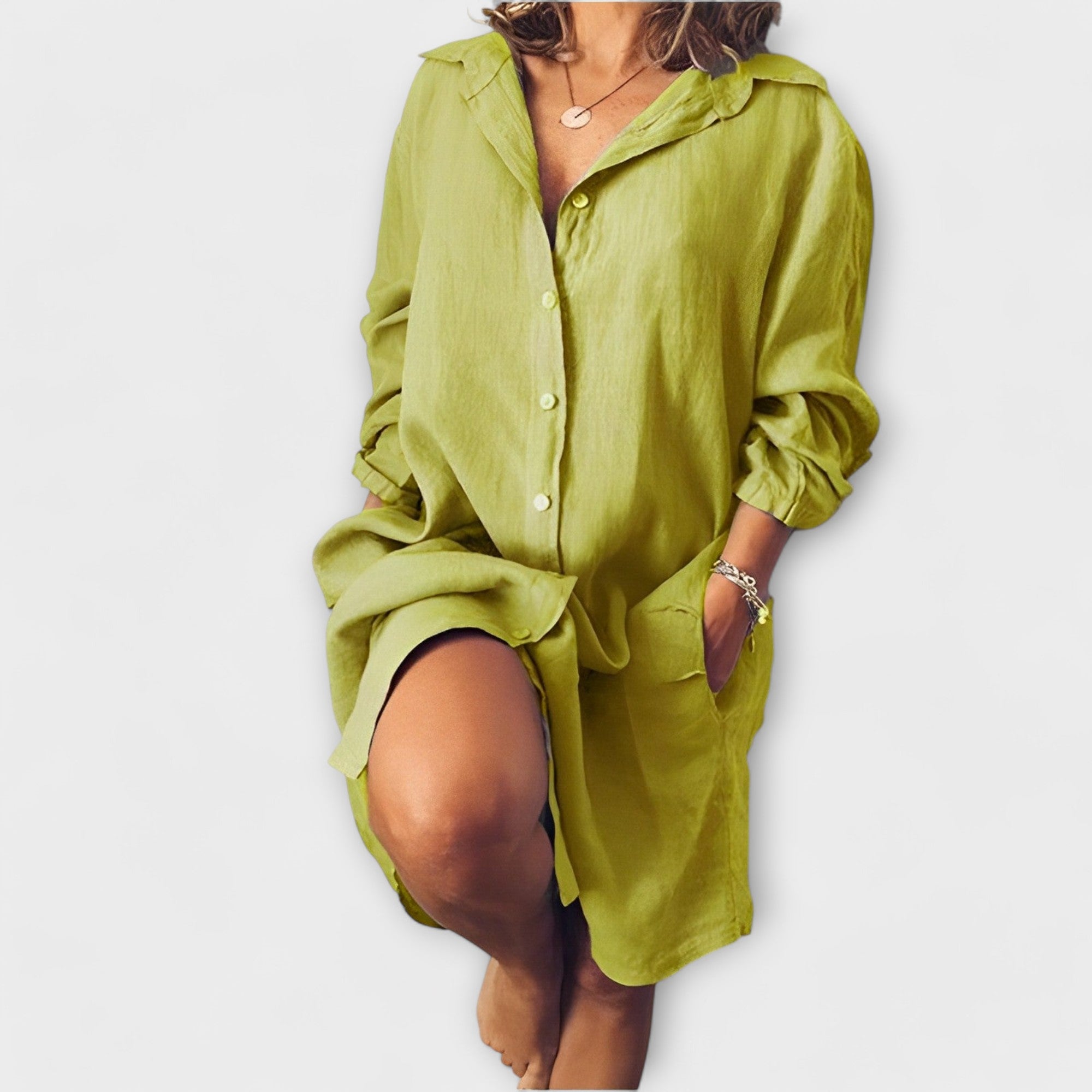 Blusa Casual de Lino para Cada Día
