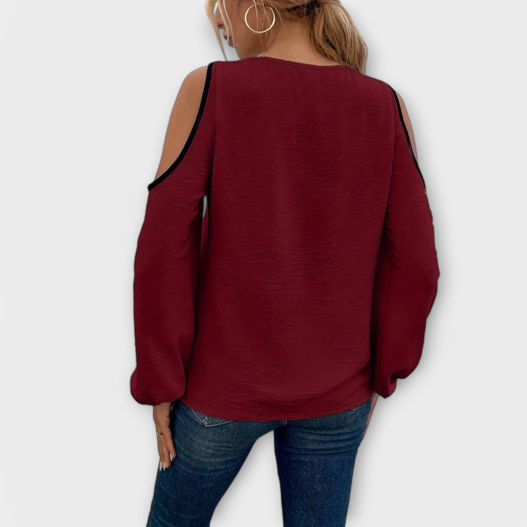 Scarlett - Blusa Colorida con Escote Cuadrado