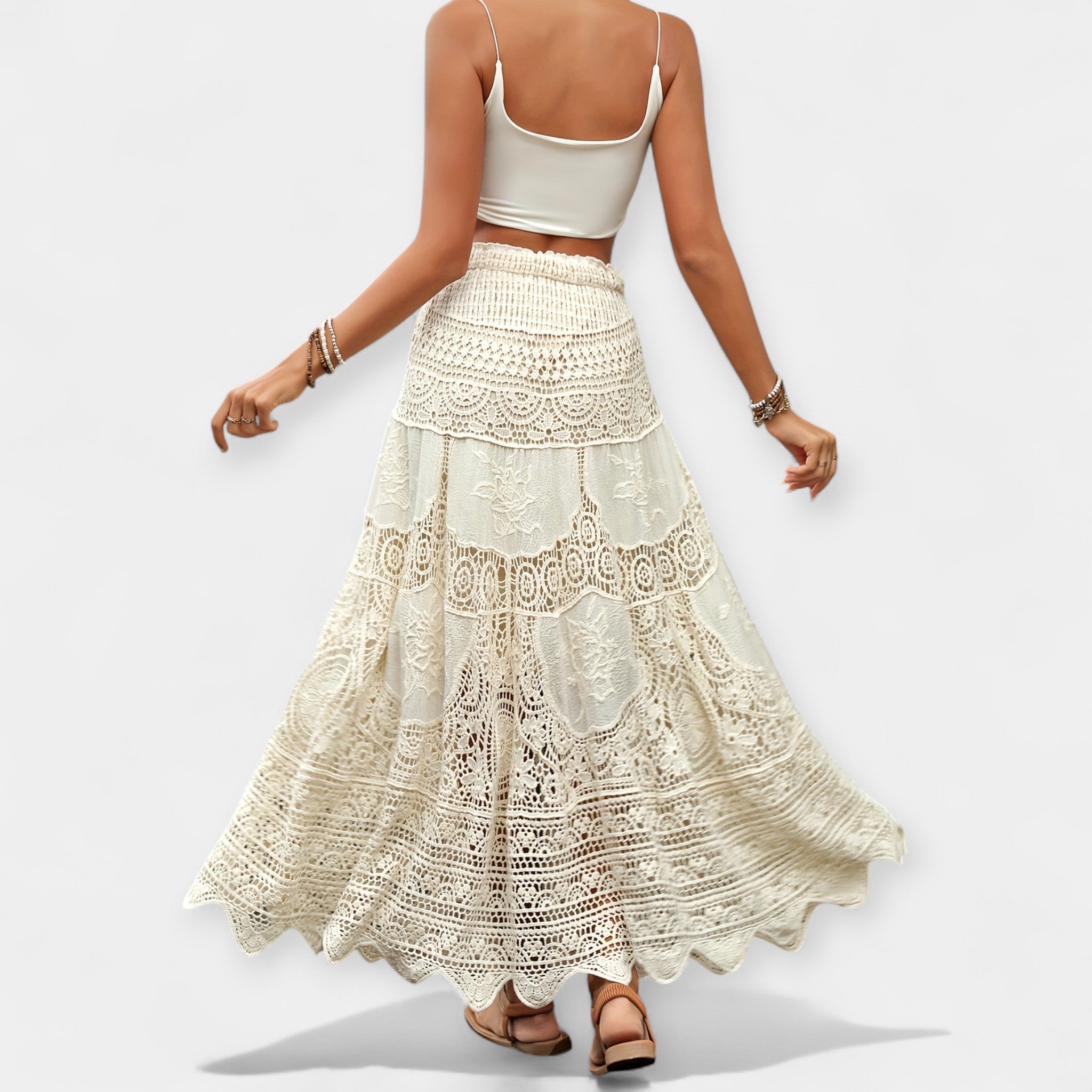 Jupe Midi Romantique