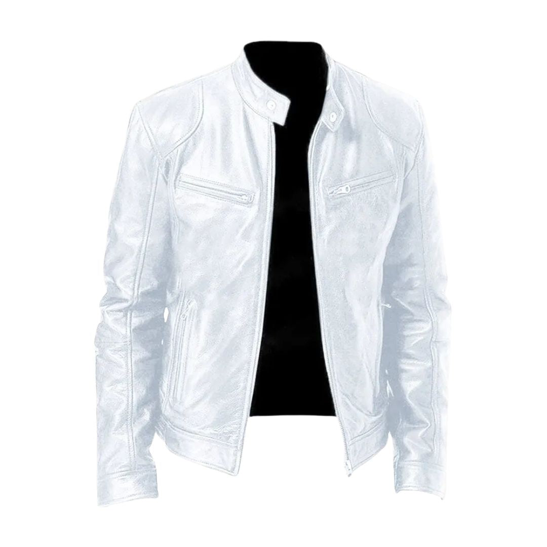 Veste en cuir décontractée : 1 achetée, 1 offerte