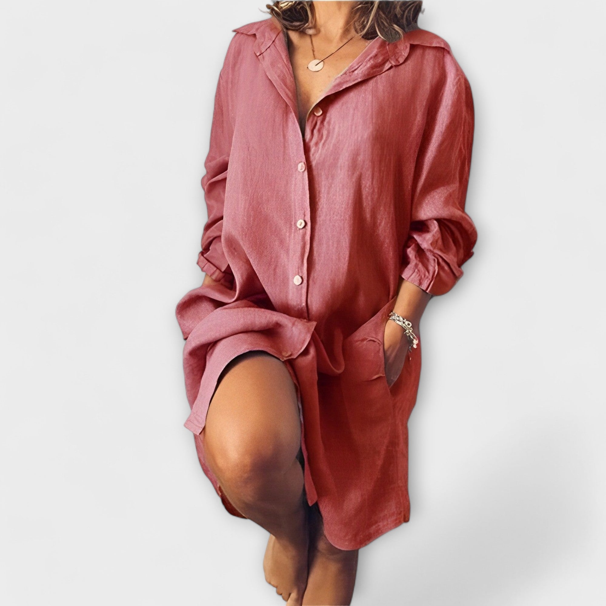 Blusa Casual de Lino para Cada Día