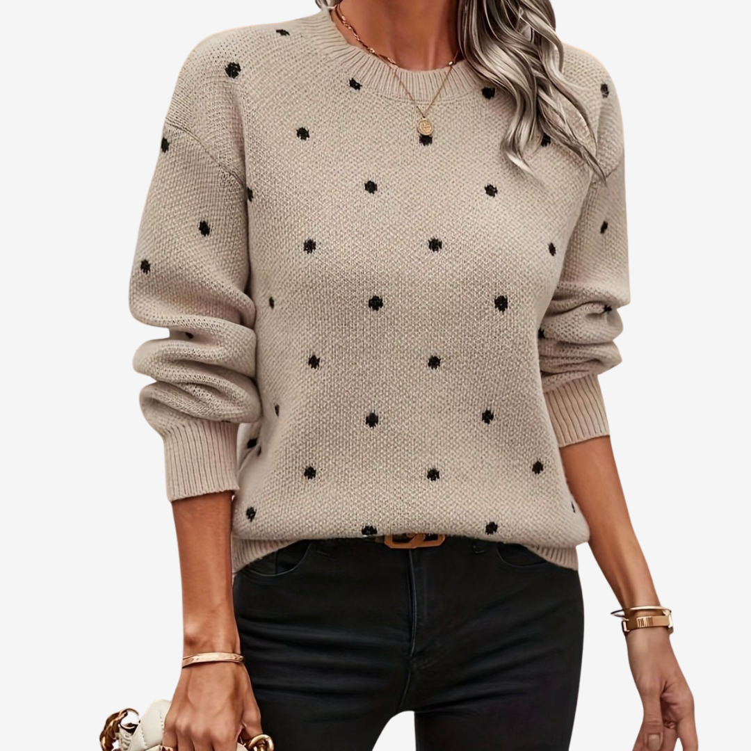 Aveline™ Pull Élégant à Pois