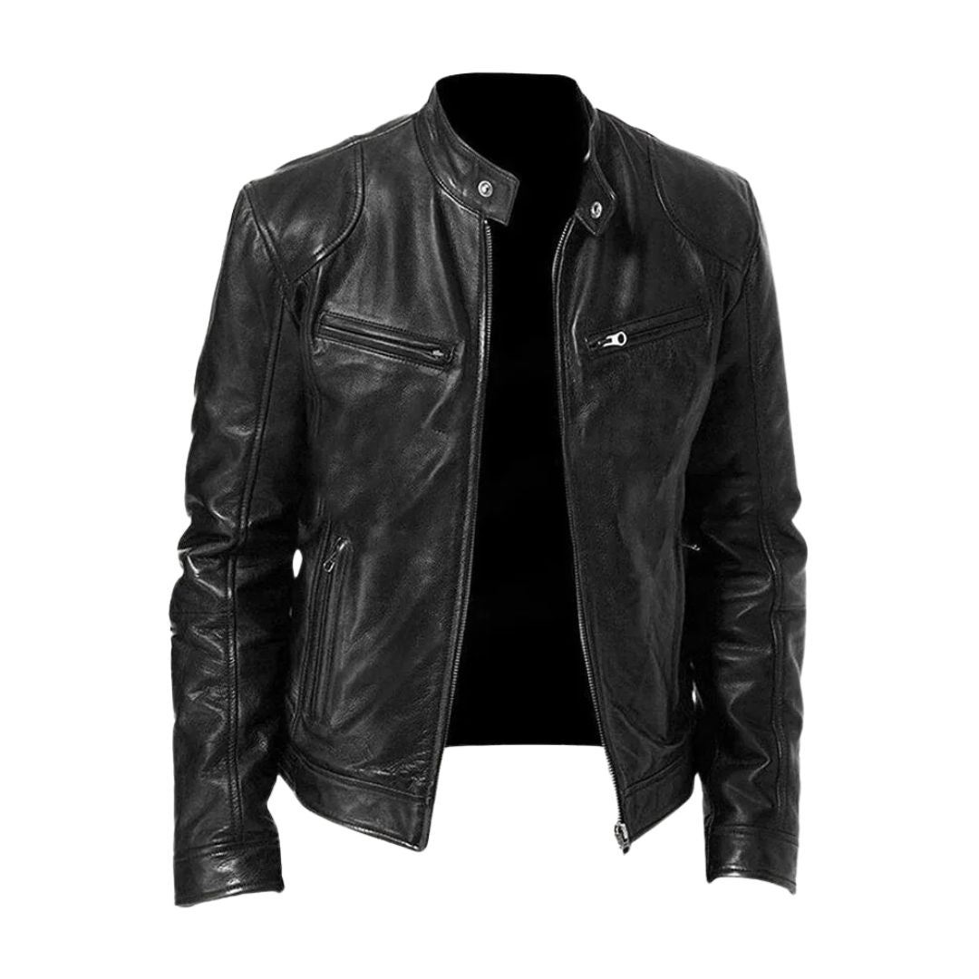 Veste en cuir décontractée : 1 achetée, 1 offerte