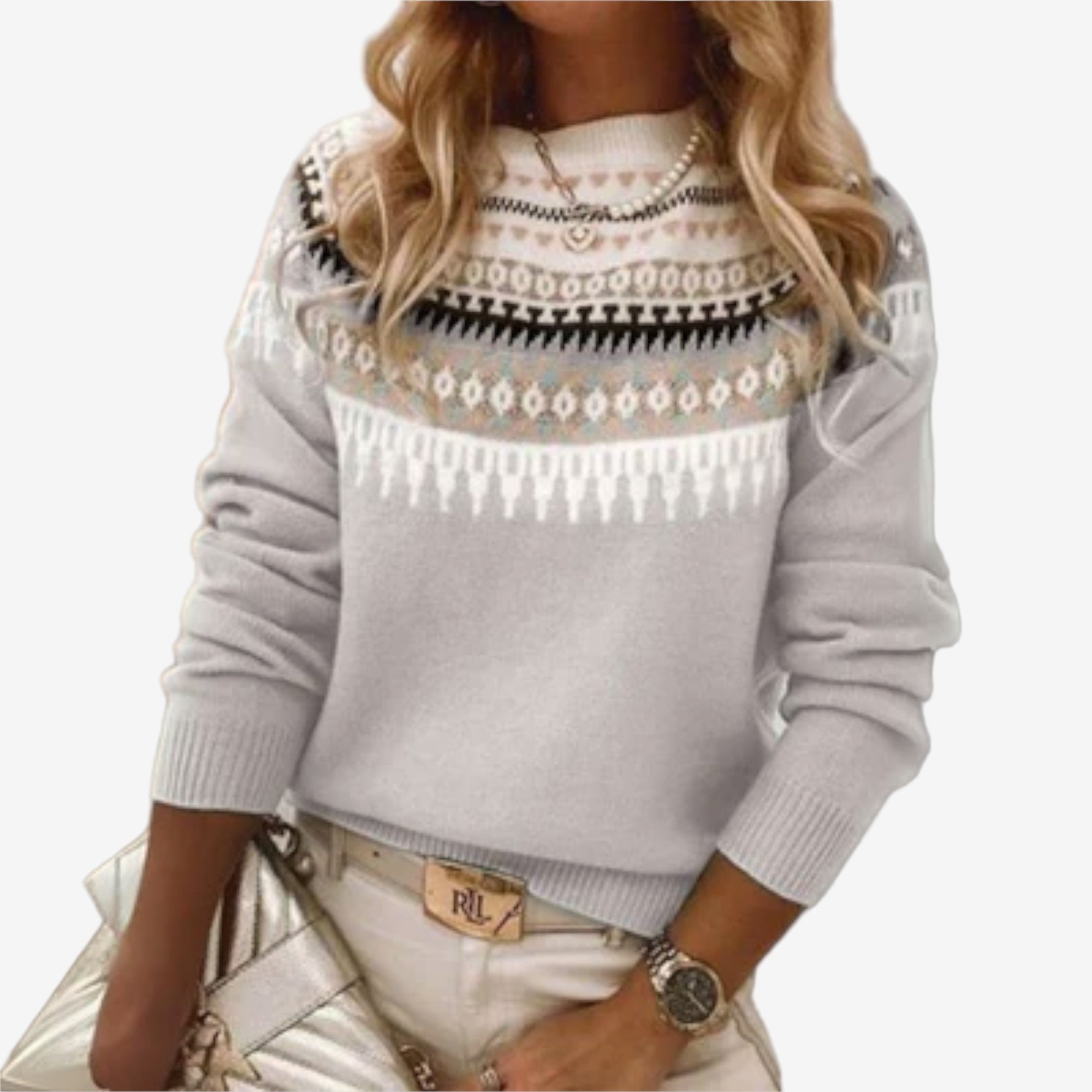 Lina™ Pull Élégant en Tricot