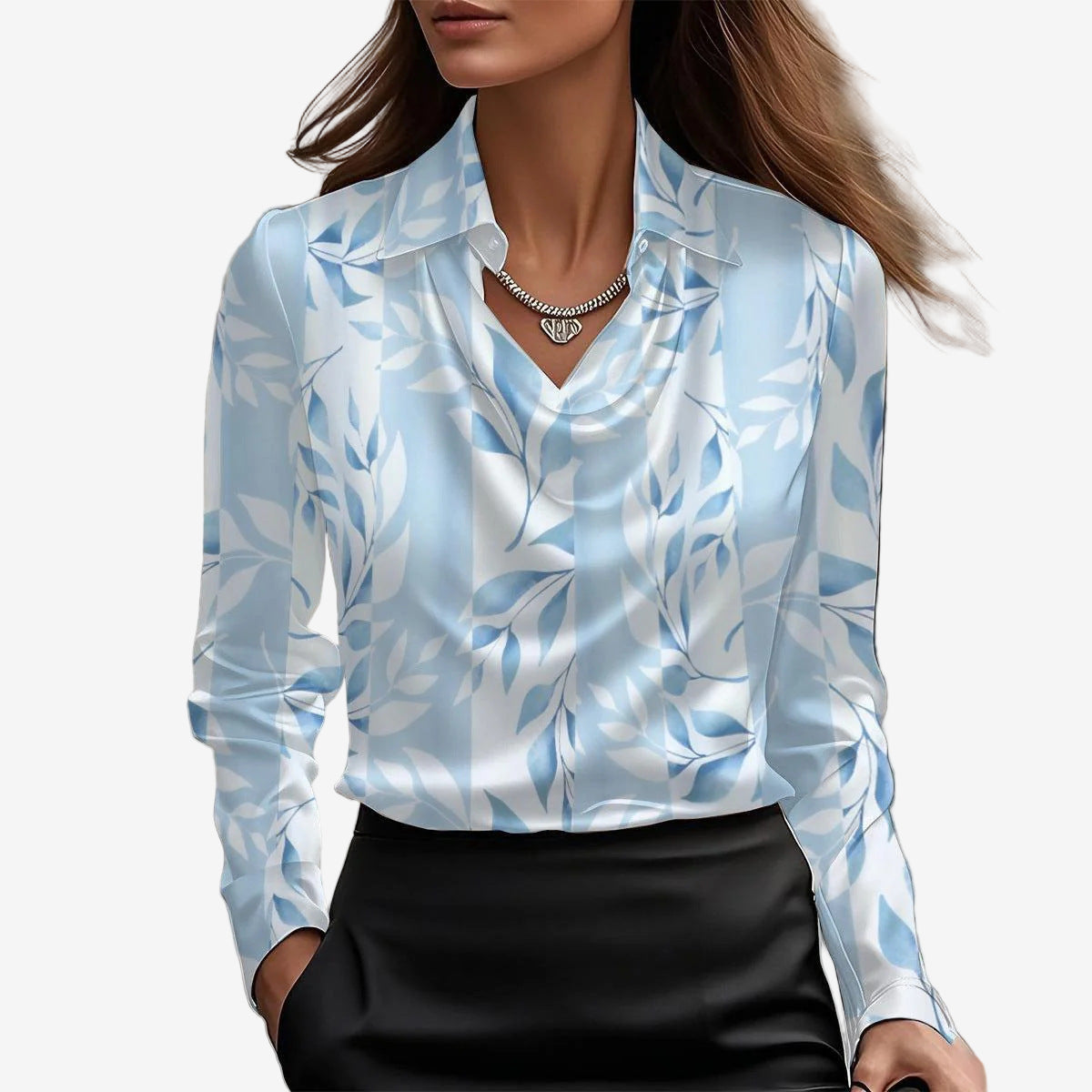 Blouse Elira™ à Col Montant