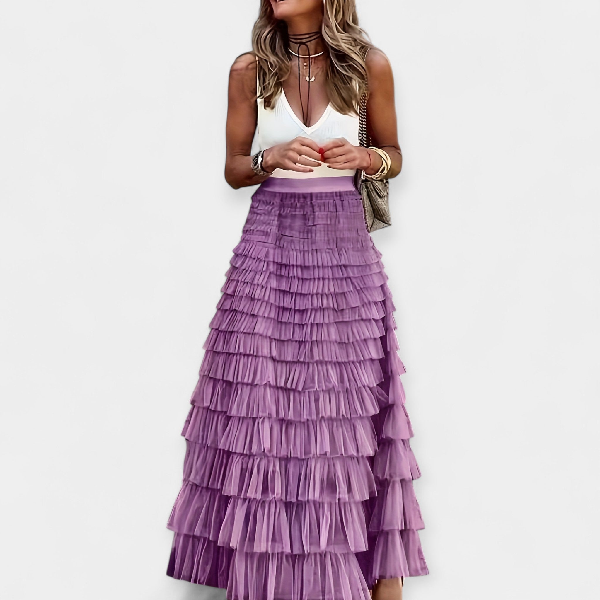 Jupe Boho avec Dentelle